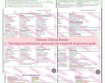 PAQUETE DE ENFERMERÍA DEFINITIVO Clínica: Guía médica, protocolos de enfermería, rangos de laboratorio y diagnósticos, creado por Jessica.Savch en TikTok