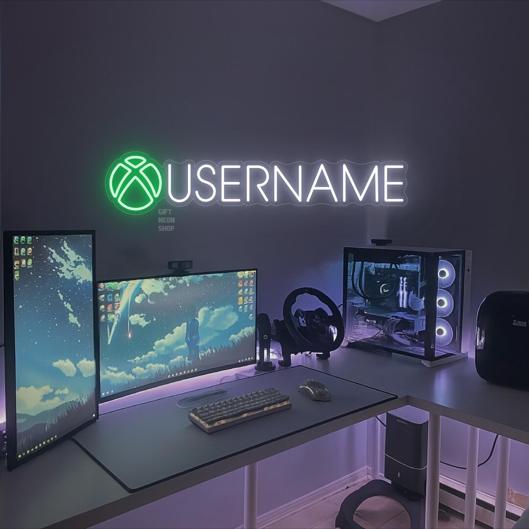 Custom Gamertag Neon Sign – Personalized Gamer Tag LED Light – Custom ...