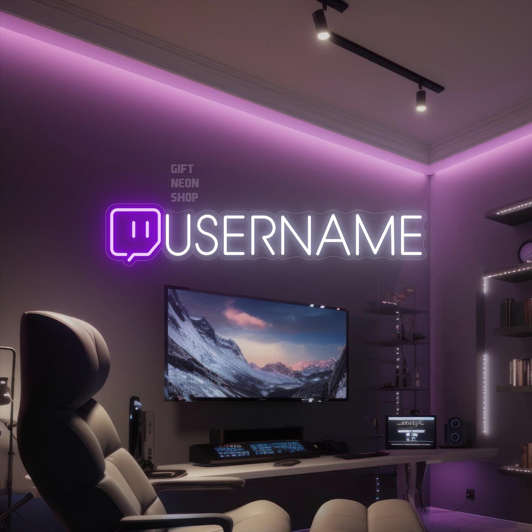 Personalized Gamer Neon Sign, Game Room Decor, Custom Gamer Tag LED ...