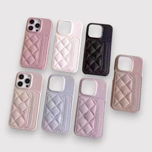Personalisierte Lederhülle für iPhone mit Kartenhalter | Personalisierte Handyhülle für iPhone 16 15 14 13 12 11 XR X 8 7 | Schlank und leicht