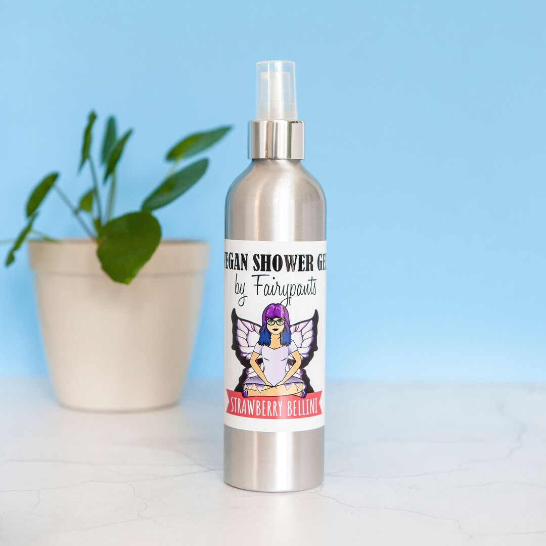 Strawberry Shower Gel, Vegan Skincare, Cruelty Free, Indie Cosmetics