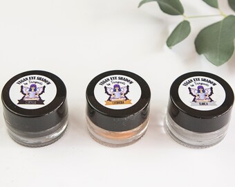 Vegan Eyeshadow, Gift Set, eyeshadow, glitter, loose powder eyeshadow, 5 grams, glittery eye shadow, shimmer, vegan cosmetics, vegan makeup