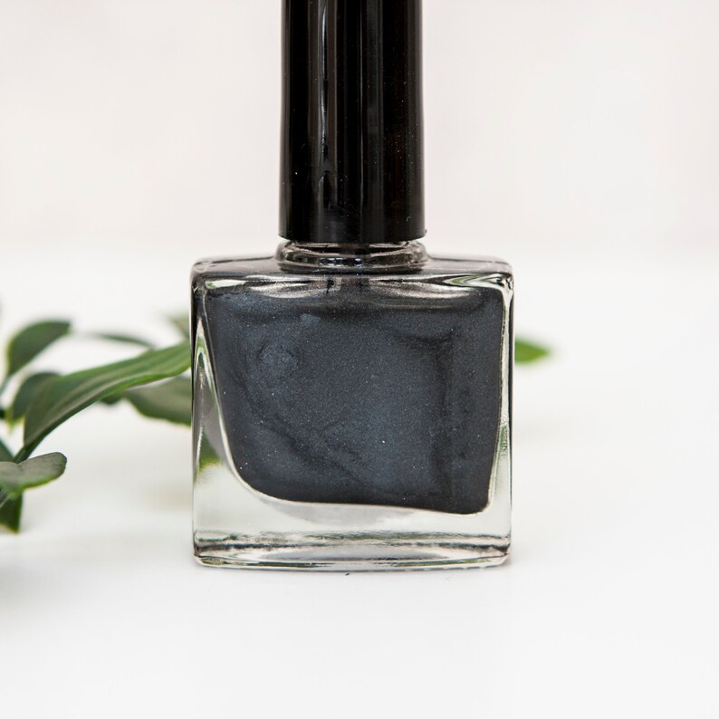 Black Nail Varnish Cruelty Free 5 Free Nail Polish Indie Etsy
