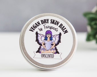 Unscented Skin Balm, Vegan Skincare, 30g, Eczema, Psoriasis, Dermatitis, Natural Skincare, Fragrance Free, Cruelty Free Skincare,