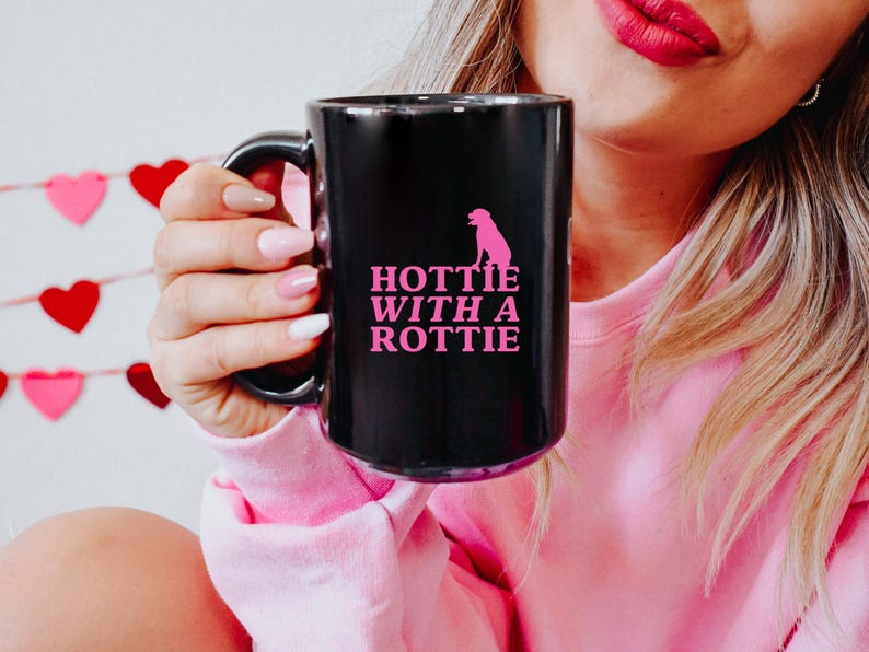 Rottweiler Dog Mom Ceramic Coffee Cup (11 & 15 Oz)