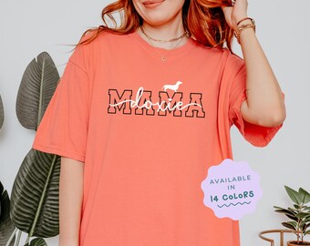 Doxie Mama Comfort Colors Shirt: Vintage Dachshund Dog Mom Tee