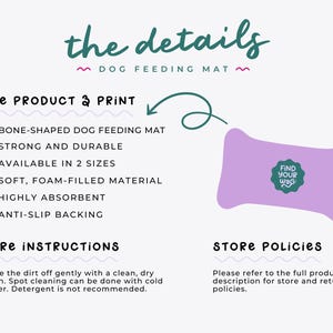 Dog Feeding Mat Product Details