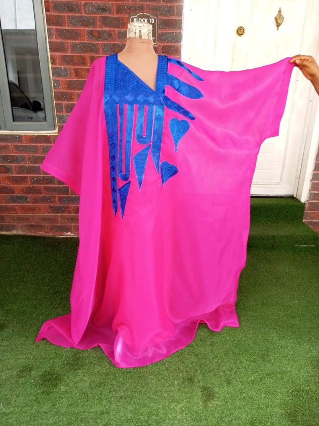 Rich Auntie Boubou Dress, African Kaftan Dress, Gold Bou Bou, African ...