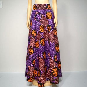 Lange flare rok, Afrikaanse print maxi rok, Ankara hoge taille rok, Boho Afrikaanse rok print rok, outfit cultureel evenement, Ankara