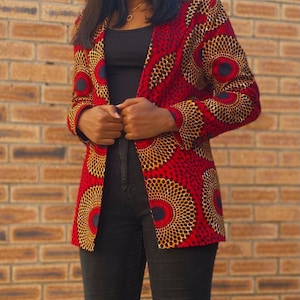 Ankara jacket, Ankara blazer, African Print jacket, African Print Blazer, Ankara Blazer Jacket, Women’s Jacket, African Print Coat