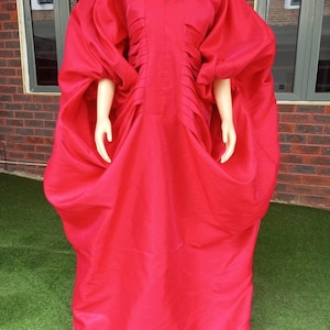 Mikado Silk Bubu, Jalabiya, Kaftan Dress, Rich Aunty Bubu, Long Maxi Dress, Nigerian dress, Mikado boubou, Couture ball gown, Bubu