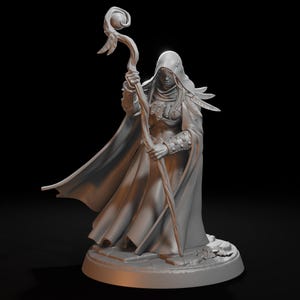 Blind Oracle Monk / Sorcerer | DnD Miniature | Hero / Player-Character | Unpainted or Custom Painted Commission | AG
