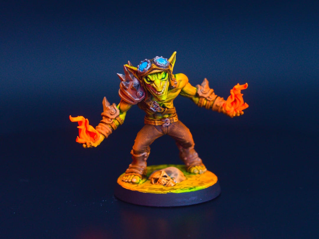 Goblin Wild Magic Wizard | Painted Miniature for Dnd | Hero / Player ...