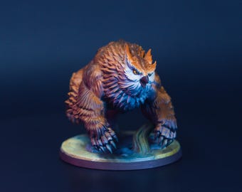 Owlbear | Painted Miniatures for DnD | Animal / Druid Wildshape / Enemy Beast - Large | 32mm Tabletop RPG Minis for Dungeon Masters