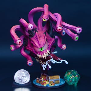 Beholder | Painted Miniature for DnD | Enemy Boss - Huge | Eye Tyrant | Hand Painted Tabletop RPG Minis Daggerheart Pathfinder TTRPG etc
