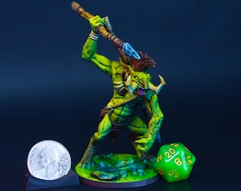 Forest Troll | Painted Miniature for DnD | Enemy Brute - Mini Boss - Large | Greenskin Goblin Troll | Tabletop Minis for Dungeon Master | AG