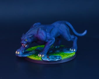 Wild Panther | Painted Miniatures for DnD | Animal Companion Familiar / Druid Wildshape / Beast - Large | Tabletop RPG Minis for Pathfinder