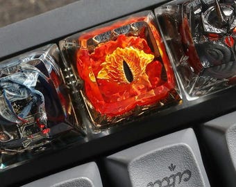 Dark Tower Eye Artisan Keycap – Fantasy Resin Keycap - Dwarf Factory