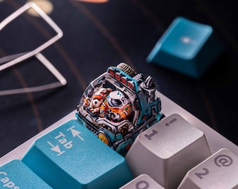 Astrovert Artisan Keycap - Handmade Resin Keycap - LED Translucent Effect - Dwarf Factory