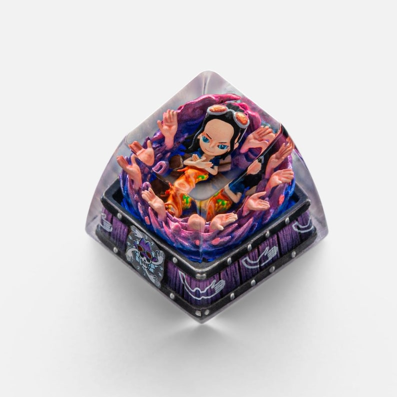 One Piece Artisan Resin Keycap - Collection 2 - Dwarf Factory SA R1 Profile Nico Robin