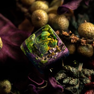 Handmade Resin Dragon Artisan Keycap – Gnarly Drakon, SA R1 Profile Leafy (SAR1)
