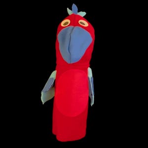 Red Parrot Hand Puppet