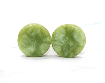 South Stone Green Pair of Double Flared Gauge