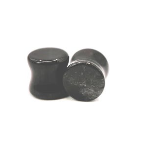 Double Flare Black Tourmaline Plugs Double Flare Black Tourmaline Stone Plugs – Polished Crystal Gauges 5mm-20mm
