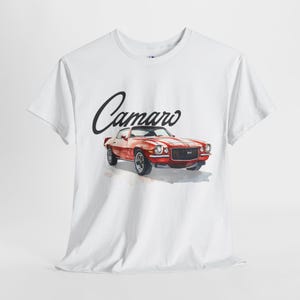 Camaro SS T-Shirt, American Muscle Cars Enthusiast Tee, Unisex Cotton Shirt, Car Lover Gift, Muscle Car Apparel