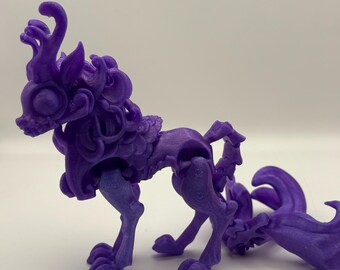 3D Printed Kirin Flexi - Mythical Home Decor