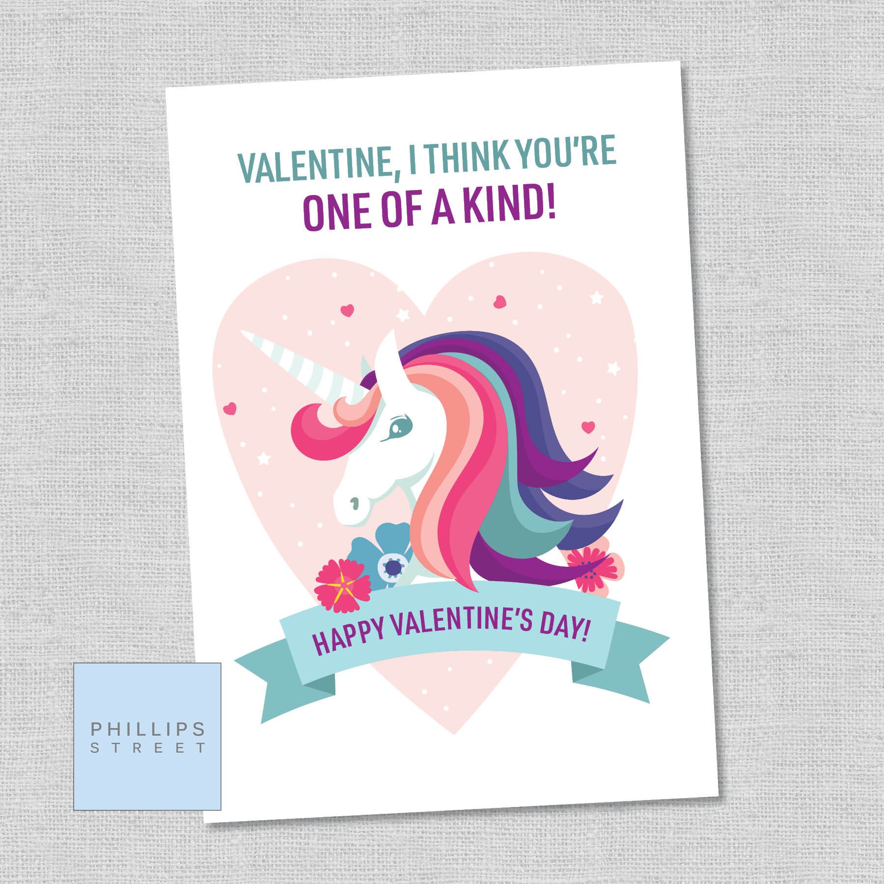 Printable UNICORN Valentine's Day Cards . Unicorn Classroom Valentines ...