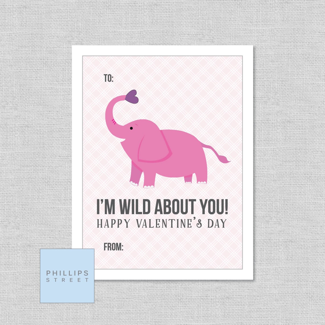 Printable Wild Animal Valentine's Day Cards . Kids - Etsy