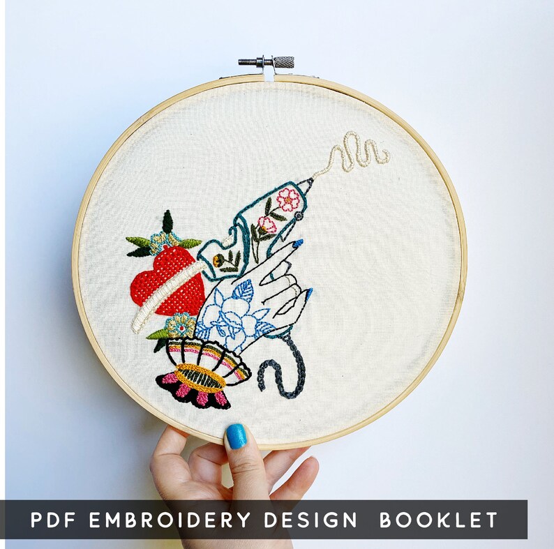 PDF DOWNLOAD She's Crafty Embroidery Pattern Etsy