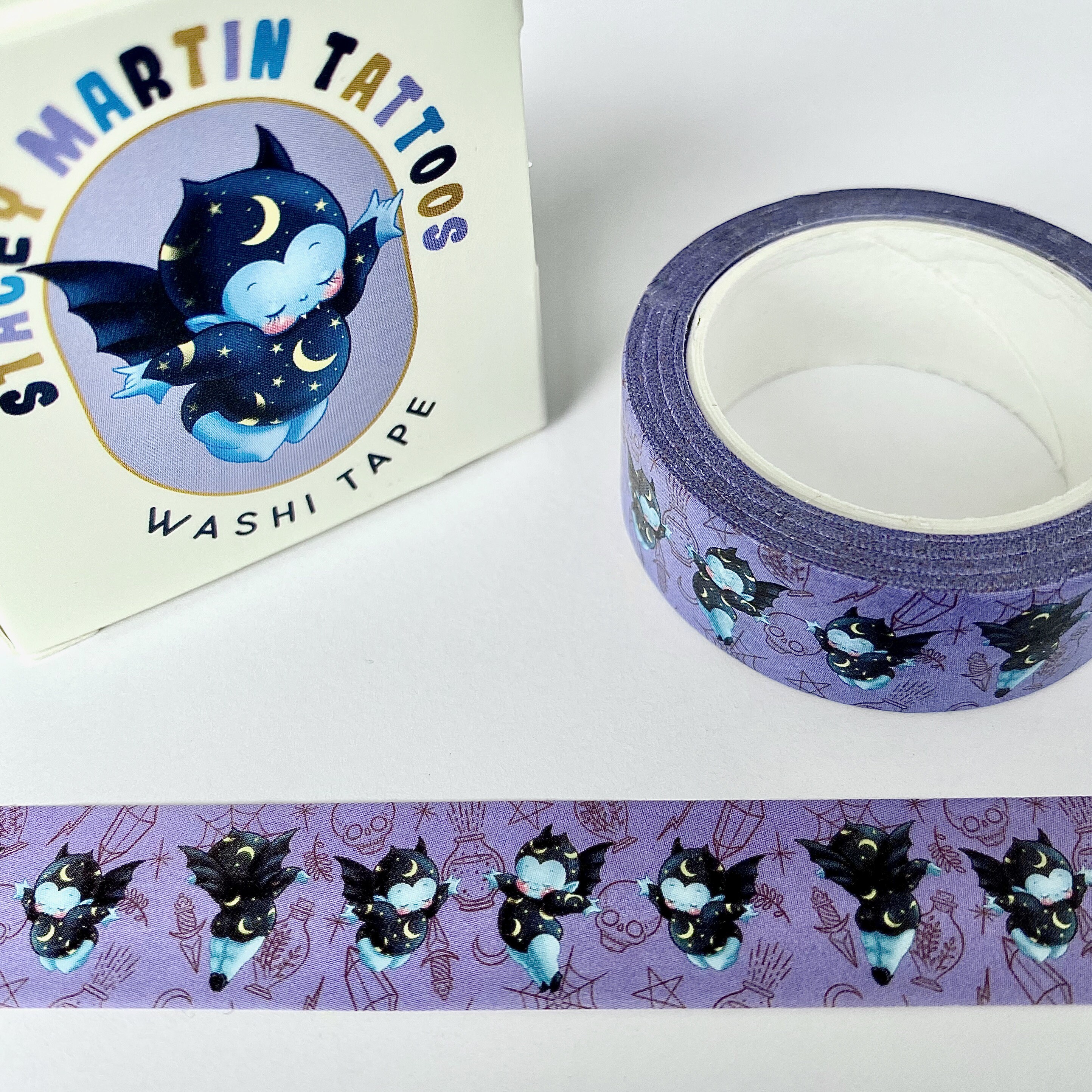 Vincent & Bella Magic Vampire Bats Washi Tape by Stacey Martin Tattoos