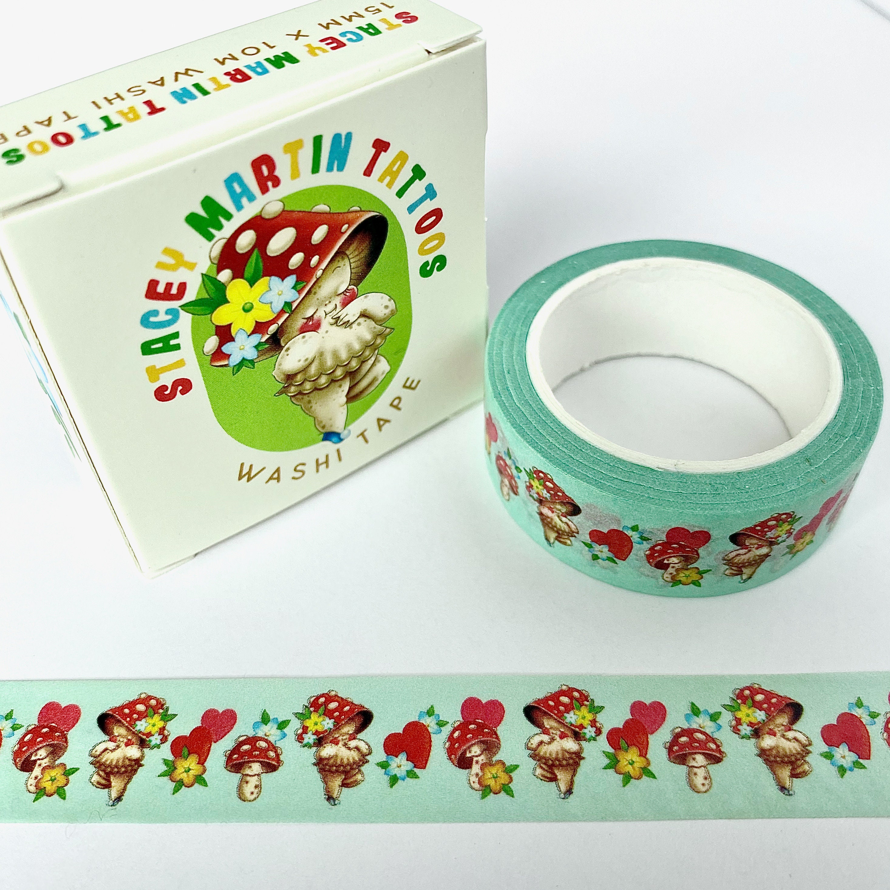Amanita the Magic Mushroom Babe Washi Tape by Stacey Martin Tattoos