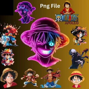 Luffy Anime PNG,  Straw Hat Pirate Fan Art, Luffy Sticker