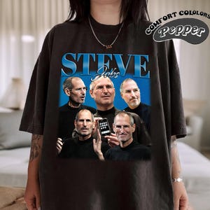 Retro Steve Jobs Shirt, Comfort Colors Shirt, Steve Jobs Retro TShirt, Steve Jobs Fan Gift, Vintage 90s Shirt, Bootleg Shirt