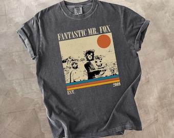 Camisa de colores cómodos del fantástico Sr. Fox, regalo para fans del cine retro