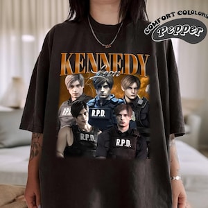 Retro Leon Kennedy Shirt, Comfort Colors Shirt,  Leon S Kennedy Retro Shirt, Leon Kennedy Fan Gift, Vintage 90s Shirt, Bootleg Shirt