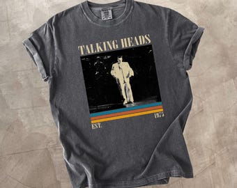 Talking Heads Comfort Colors Tee, Rock Band Retro Shirt