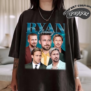 Retro Ryan Gosling Shirt, Comfort Colors Shirt, Ryan Gosling Retro Shirt, Ryan Gosling Fan Gift, Vintage 90s Shirt, Bootleg Shirt
