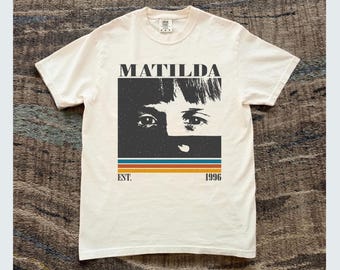 Camiseta de la película Matilda, colores retro y cómodos