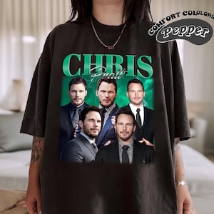 Chris Pratt Shirt, Comfort Colors Shirt, Chris Pratt Retro Shirt, Retro TShirt, Chris Pratt Fan Gift, Vintage 90s Shirt, Bootleg Shirt