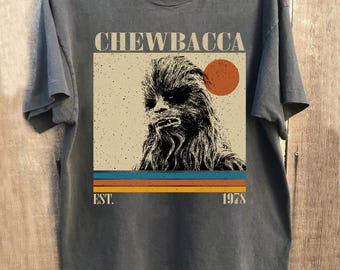 Vintage Chewbacca-skjorta, retro Star Wars-tröja, bekväma färger