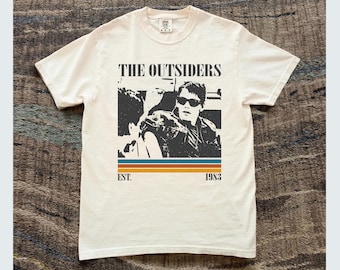 Camiseta vintage de la película Rebeldes, colores cómodos