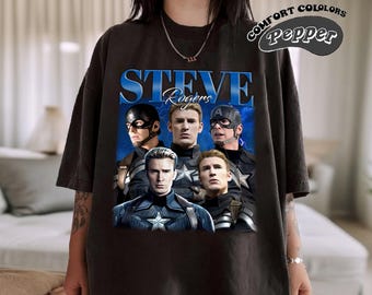 T-shirt vintage Steve Rogers Captain America Comfort Colors