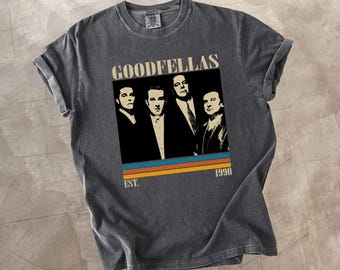 Maglietta del film "Goodfellas", colori comodi, maglietta del film retrò