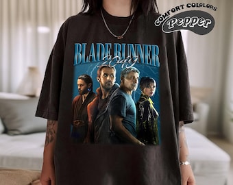 Blade Runner 2049 Retro T-Shirt, Comfort Colors, Sci-Fi Movie Inspired Graphic Tee