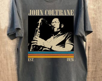 John Coltrane Tee Shirt, Vintage Jazz Shirts, Vintage Vinyl Shirt