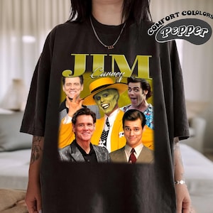 Jim Carrey Shirt, Comfort Colors Shirt, Jim Carrey Retro TShirt,Jim Carrey Fan Gift, Vintage 90s Shirt, Bootleg Shirt, Birthday Gift